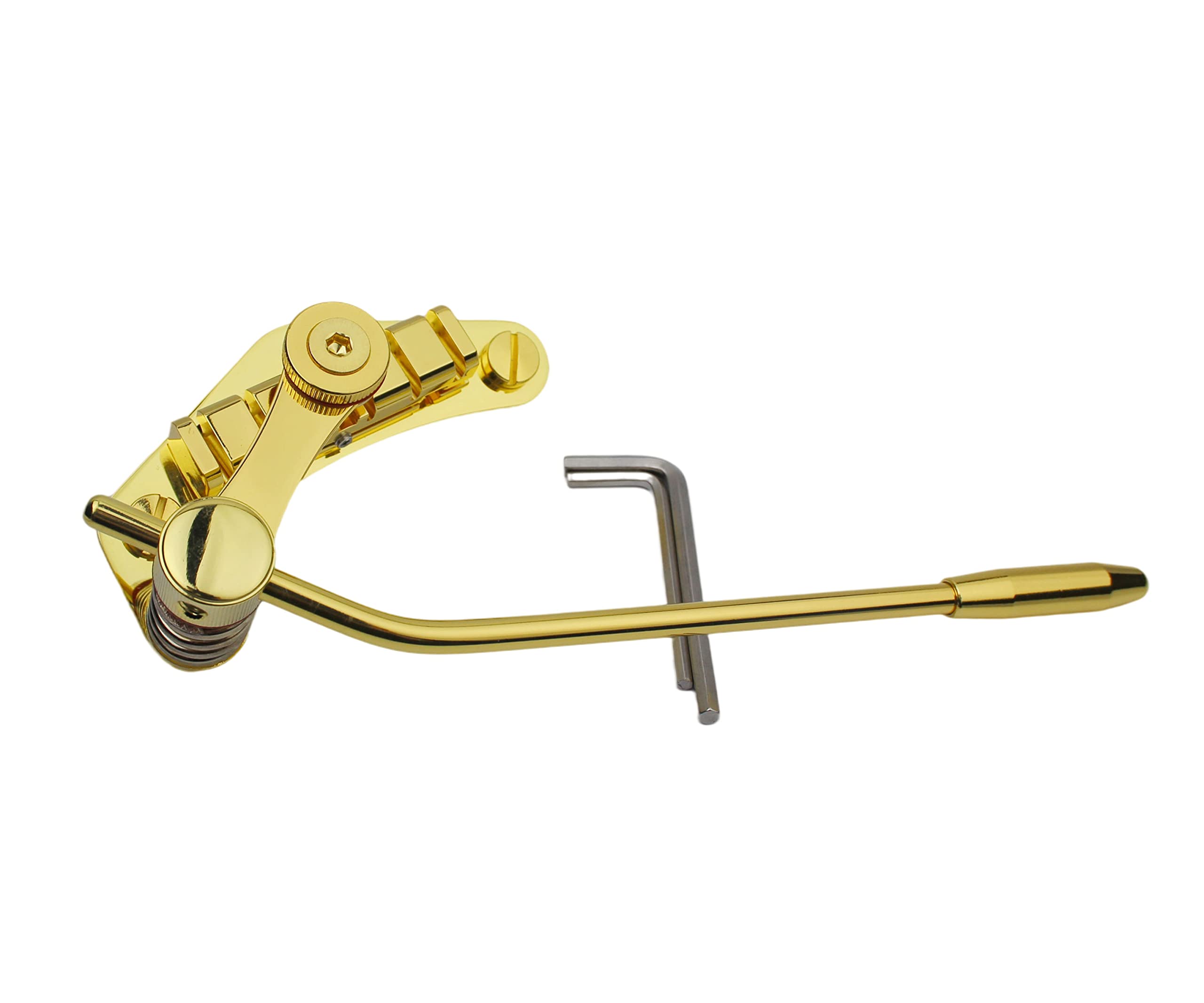 Guyker Tune-O-Matic Style Electric Guitar Bridge Stop Bar Tailpiece Tremolo Compatible with LP SG Guitars TM85, Gold