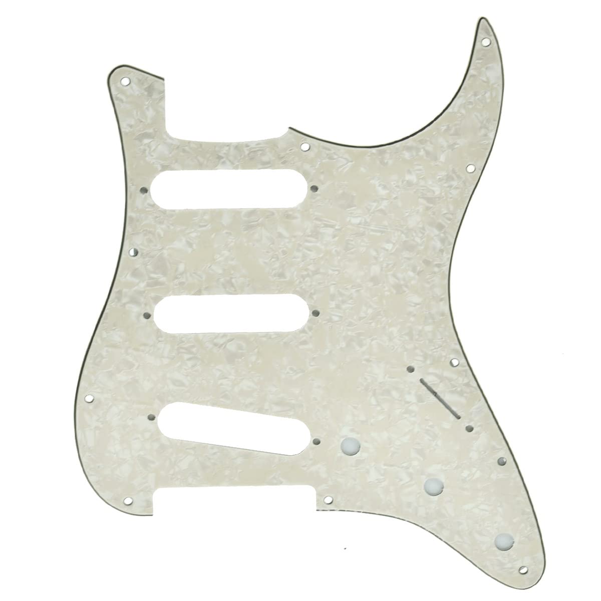 Dopro 11 Hole Vintage 62 Strat ST SSS Single Coil Pickups Guitar Pickguard Scratch Plate with Screws for American FD 62 Stratocaster Aged Pearl