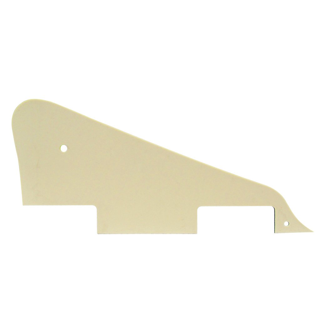 FLEOR 4Ply Aged Pearl Pickguard Back Plate Screws Set & Toggle Switch Plate(Cream) & Bracket Fit LP Style Guitar Pickguard Replacement