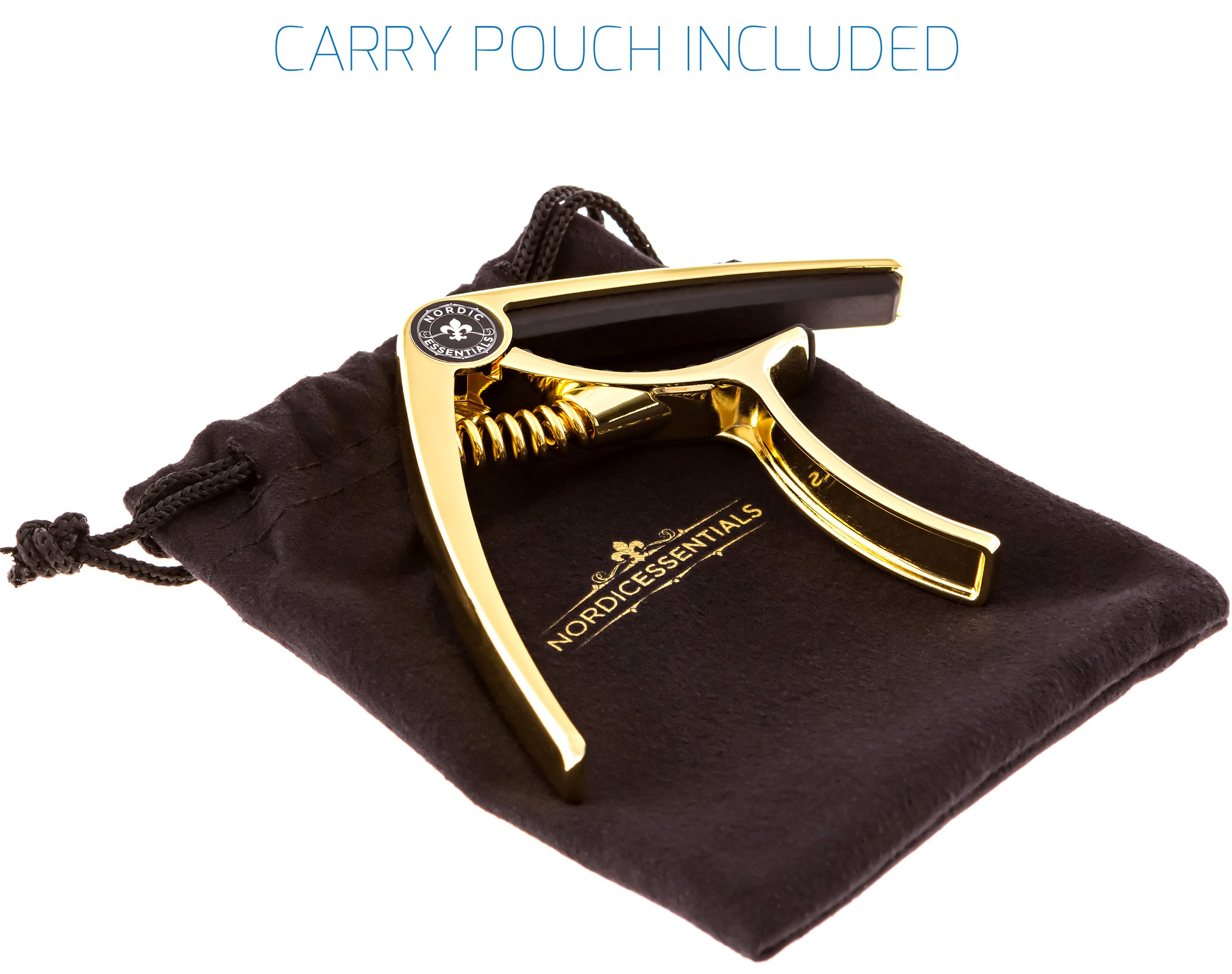 Nordic Essentials Guitar Capo for Acoustic Guitar, Ukulele, Banjo & Bass