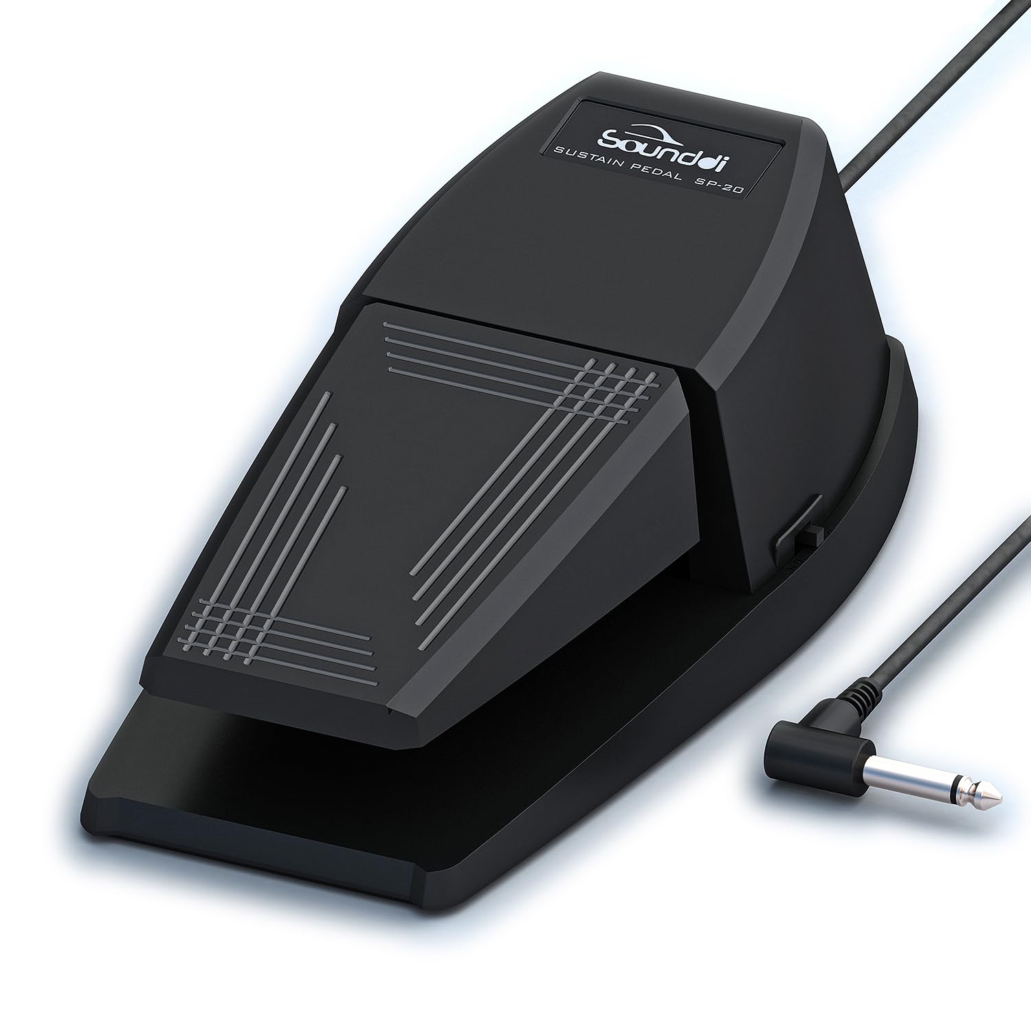 Universal Sustain Pedal for Digital Pianos – Extra-Wide Ergonomic Design with Anti-Slip Silicone Pads, Tilted Comfort Surface & Polarity Switch (Applicable to All brands on the market)