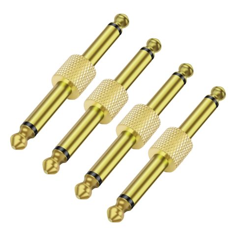 MEIRIYFA Guitar Pedal Patch Connector 6.35mm 1/4″ Effect Couplers