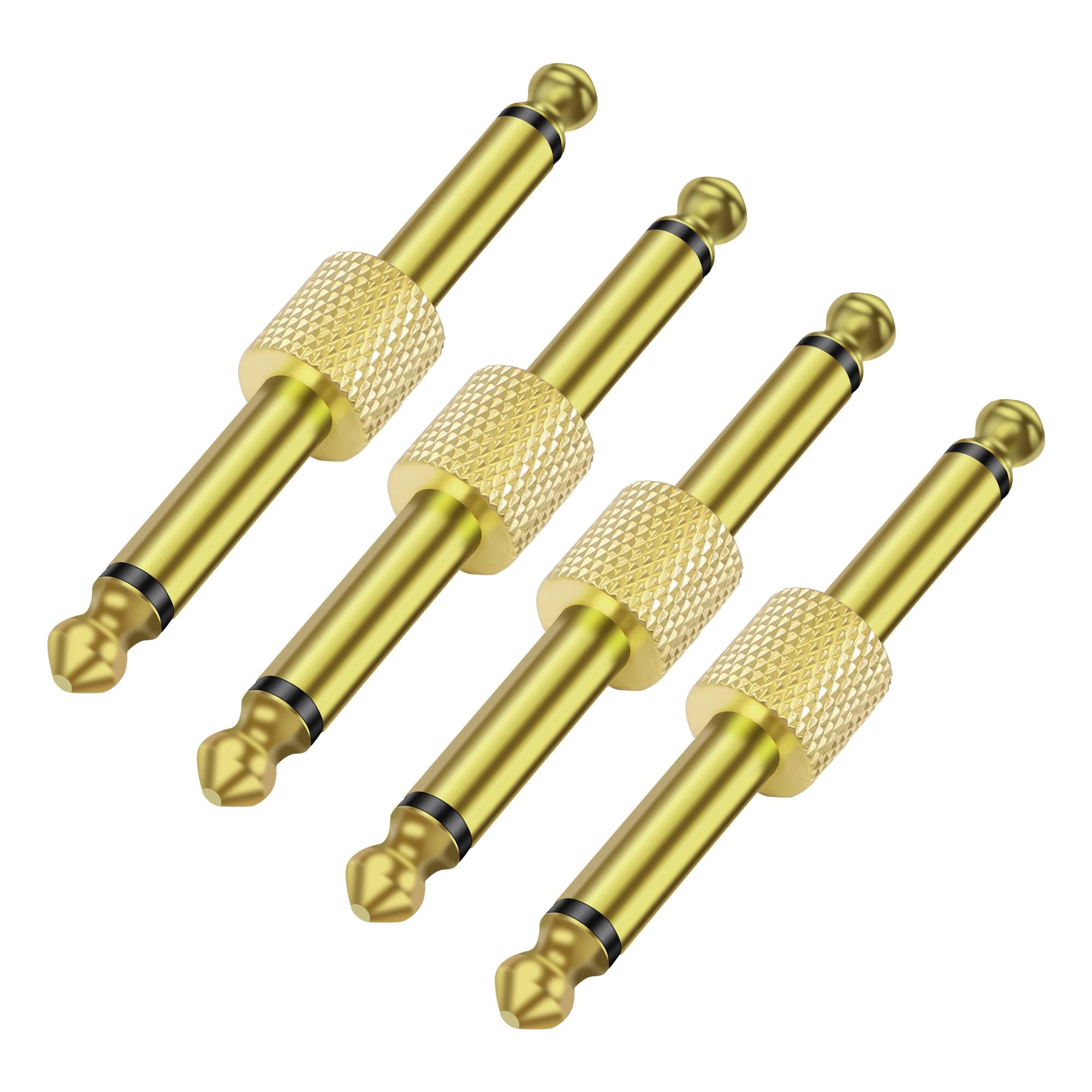 MEIRIYFA Guitar Pedal Patch Connector 6.35mm 1/4″ Effect Couplers