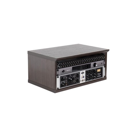Gator Frameworks Elite Furniture Series 4U Wood Desktop Studio Rack in Dark Walnut Brown Finish (GFW-ELITERK-4U-BRN)