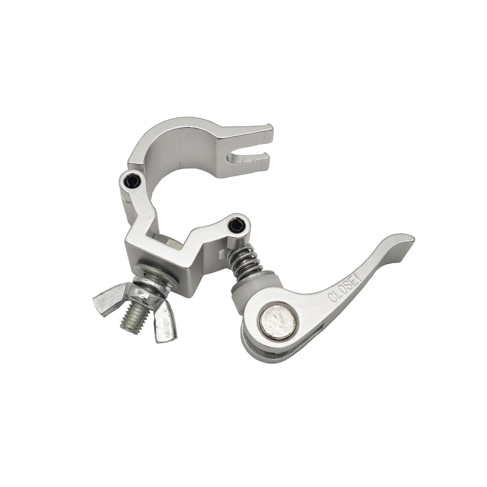 2 Pcs Stage Lighting Clamp 1-1.14 Inch Lighting Mount Fits 25-29mm OD Pipe Duty 165lb Hook Clamp for Projector Par Light Spotlight (Silver)
