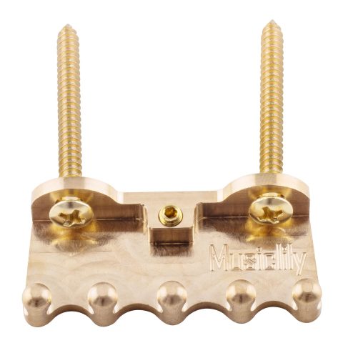Musiclily Ultra Heavy Full Brass Guitar Tremolo Bridge Claw Original Color