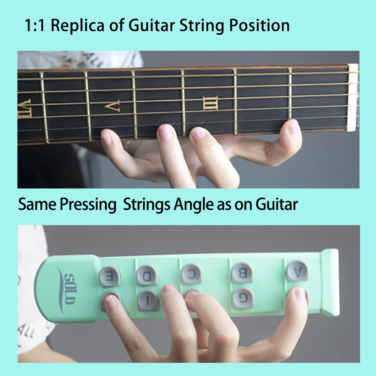 Guitar Finger Trainer Hand Shape Exerciser Teaching Aid Practice Tool Guitar Scale Assistant Improve Dexterity Develop Calluses