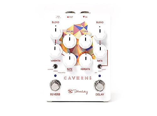 Keeley Caverns V2 Reverb and Delay Pedal, White (KCav2)