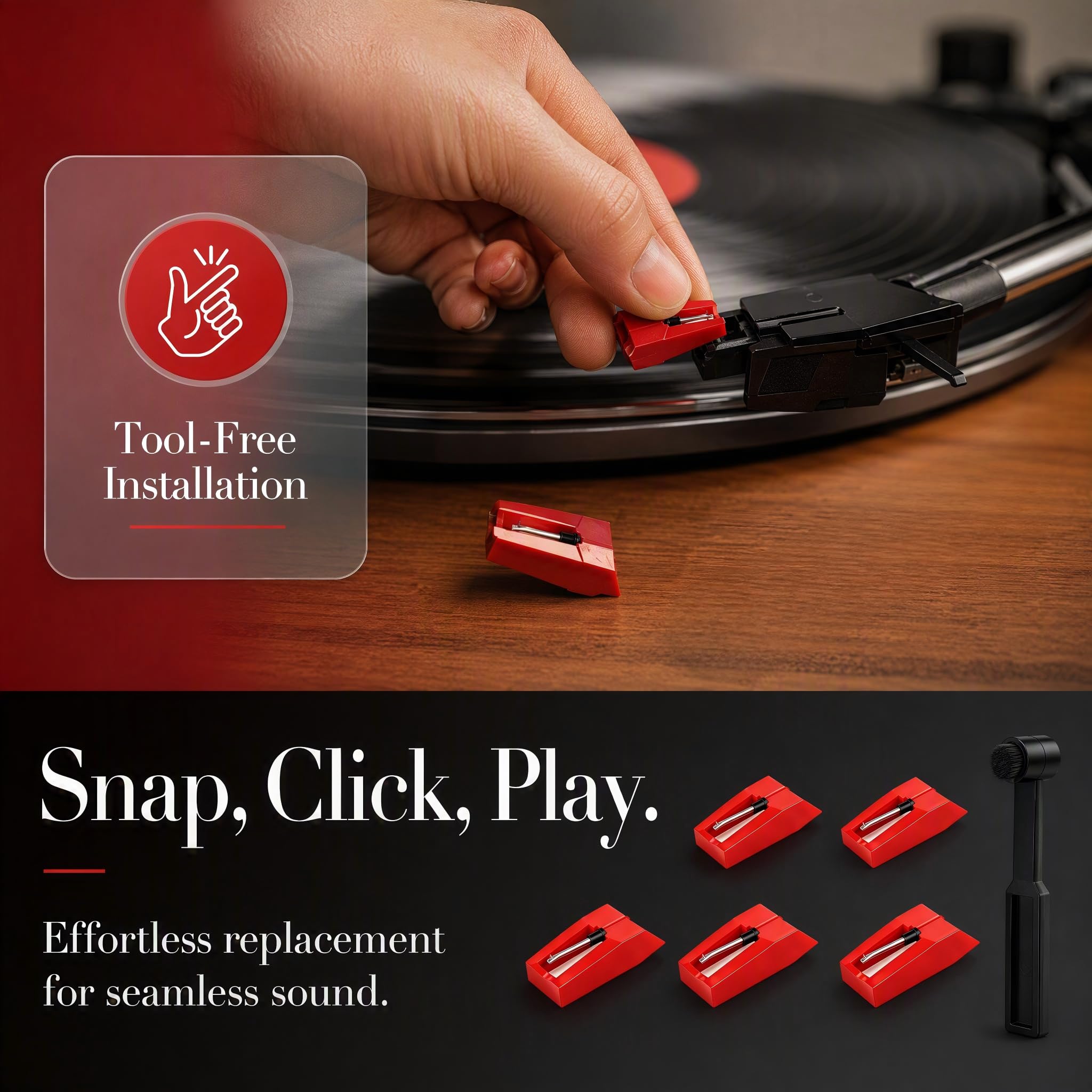 Record Player Needles Replacement for Victrola Journey II、VTA-200B、VTA-270B