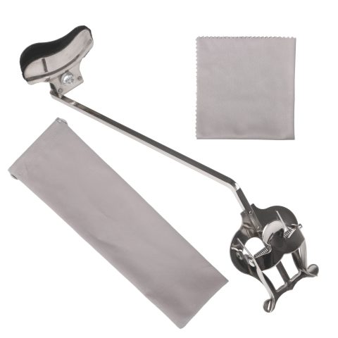 ETFBUY Marching Sax Lyre for Alto & Tenor Saxophones (Nickel-Plated, Clamp)