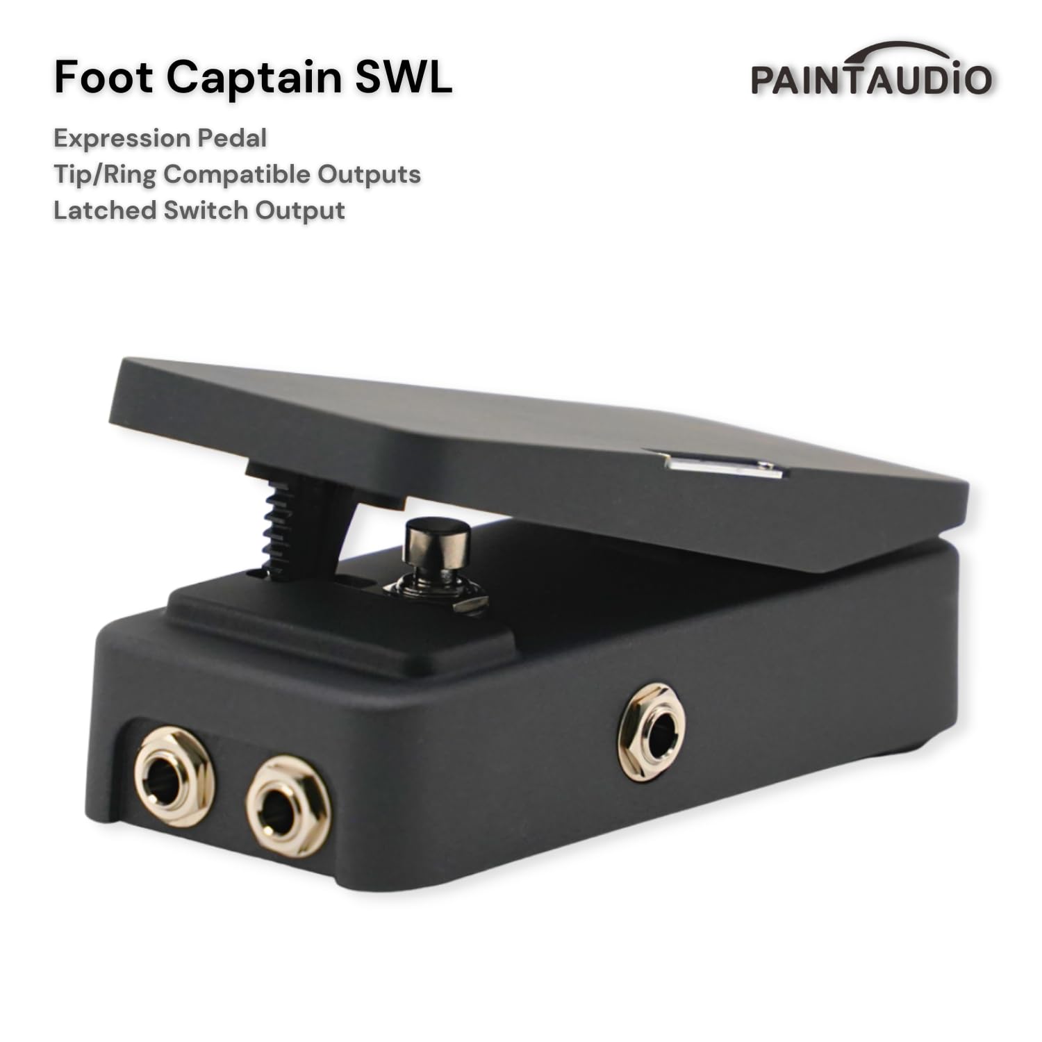 Paint Audio Foot Captain Dual Outputs Expression Pedal Multi-effects Compatible for Tip/Ring Connection (Foot Captain-SWL)