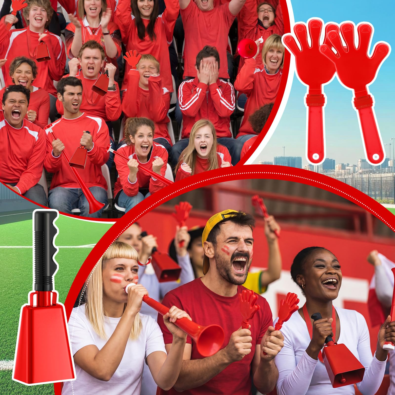 Teyva Daily Red 21 Pcs Team Spirit Accessories Game Day Stadium Events