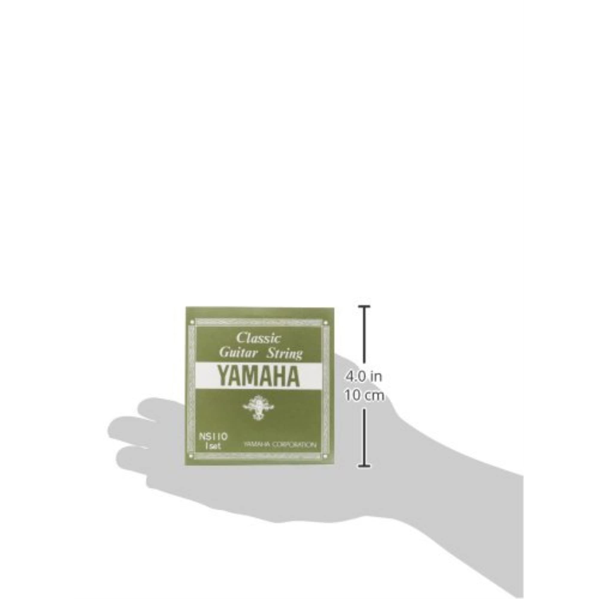 Yamaha NS110 Set Strings for Classical Guitar Set 1 to 3 Strings Nylon, 4 to 6 Strings Thin Nylon Wrapped Silver Wound