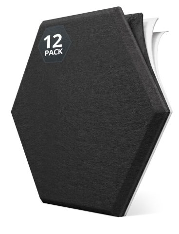 Kuchoow Acoustic Sound Absorbing and Noise Reducing Hexagon Wall Panels