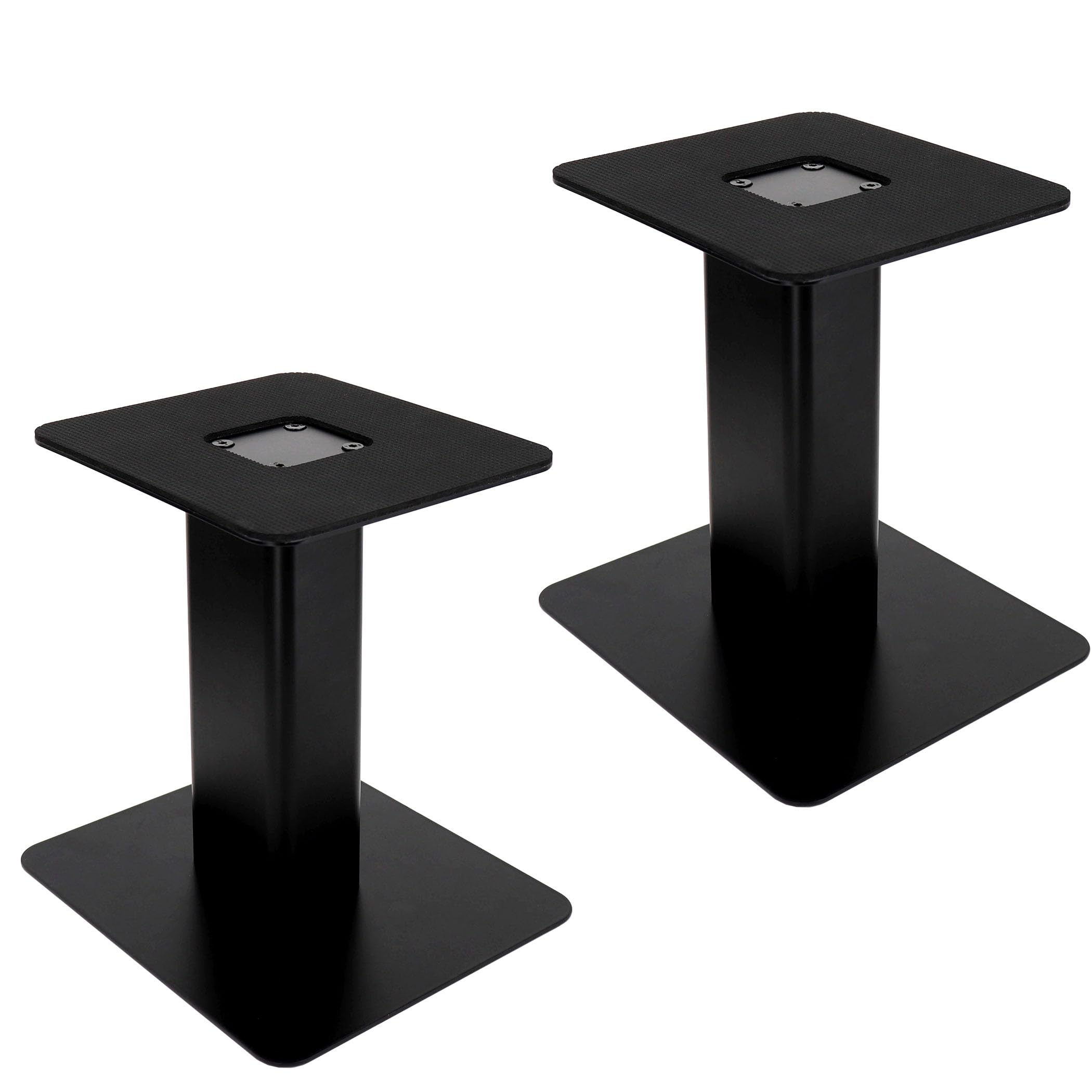 Tlingt Desktop Speaker Stands Pair, 6″x6.7″ Metal Tray, 8″ Tall