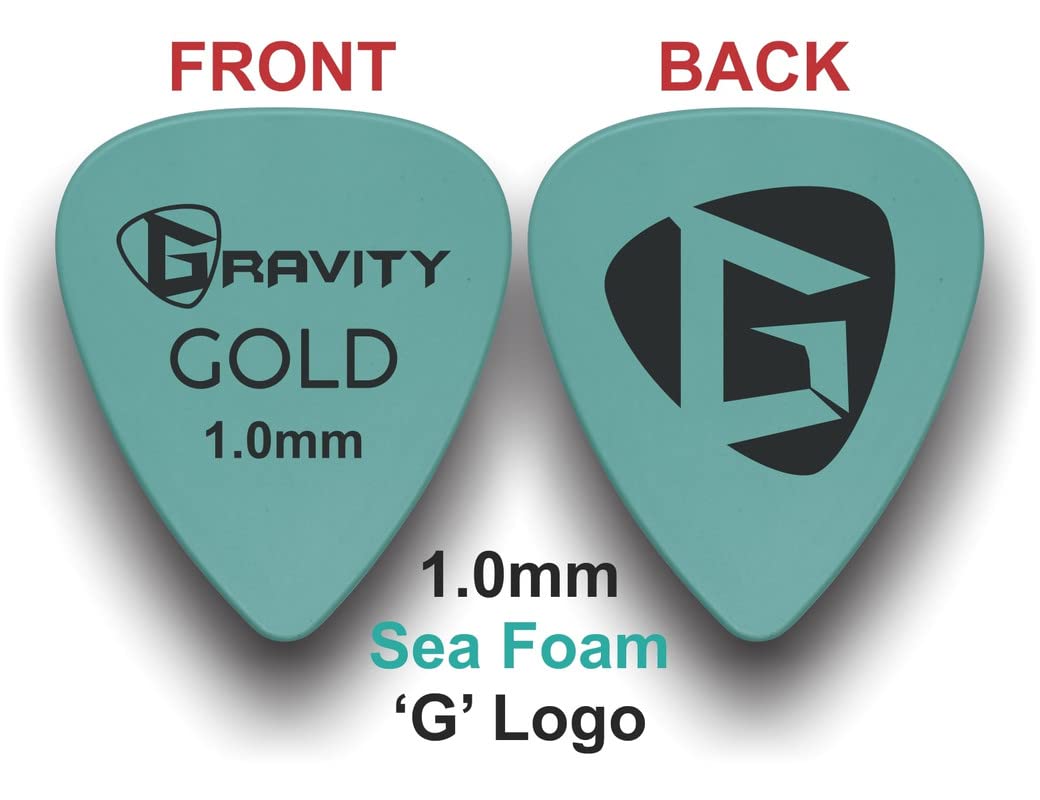 Gravity Gold Series Guitar Picks – Great For Beginners & Professionals – Pack of 4