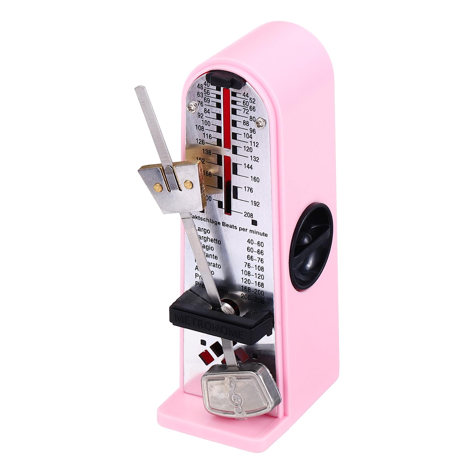 MECCANIXITY Mini Mechanical Metronome,High Accuracy Musical Timer,Pink