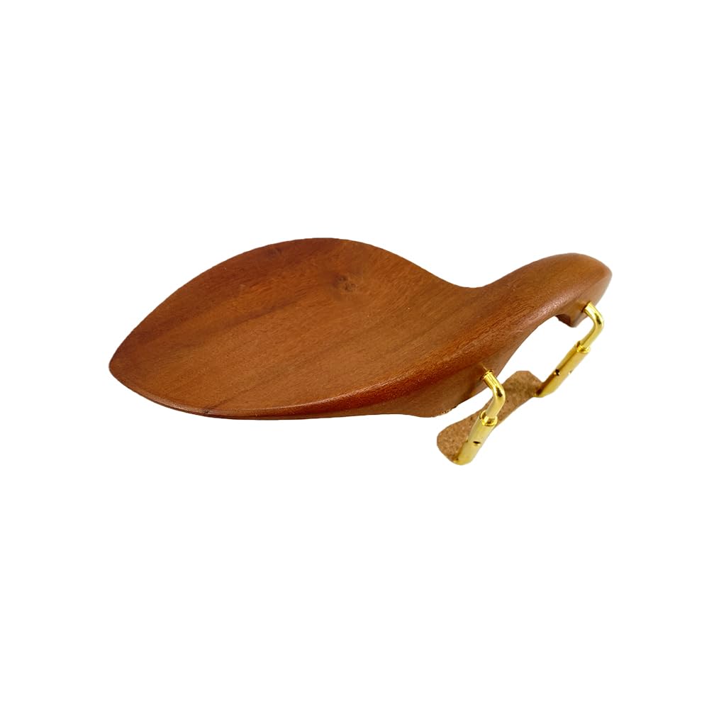 Conboxus Violin Chinrest 4/4 Full size wood Chin Rest Clamp Fiddle Violin Standard Bracket, Hypoallergenic Wood Rest,Surface Smooth (brown1)