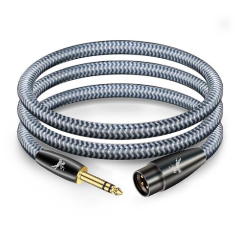 Impeto 6.35mm (1/4″) TRS to XLR Male Balanced Cable, 3M/9.8ft, for Mic, Mixer & Interface (1-Pack)