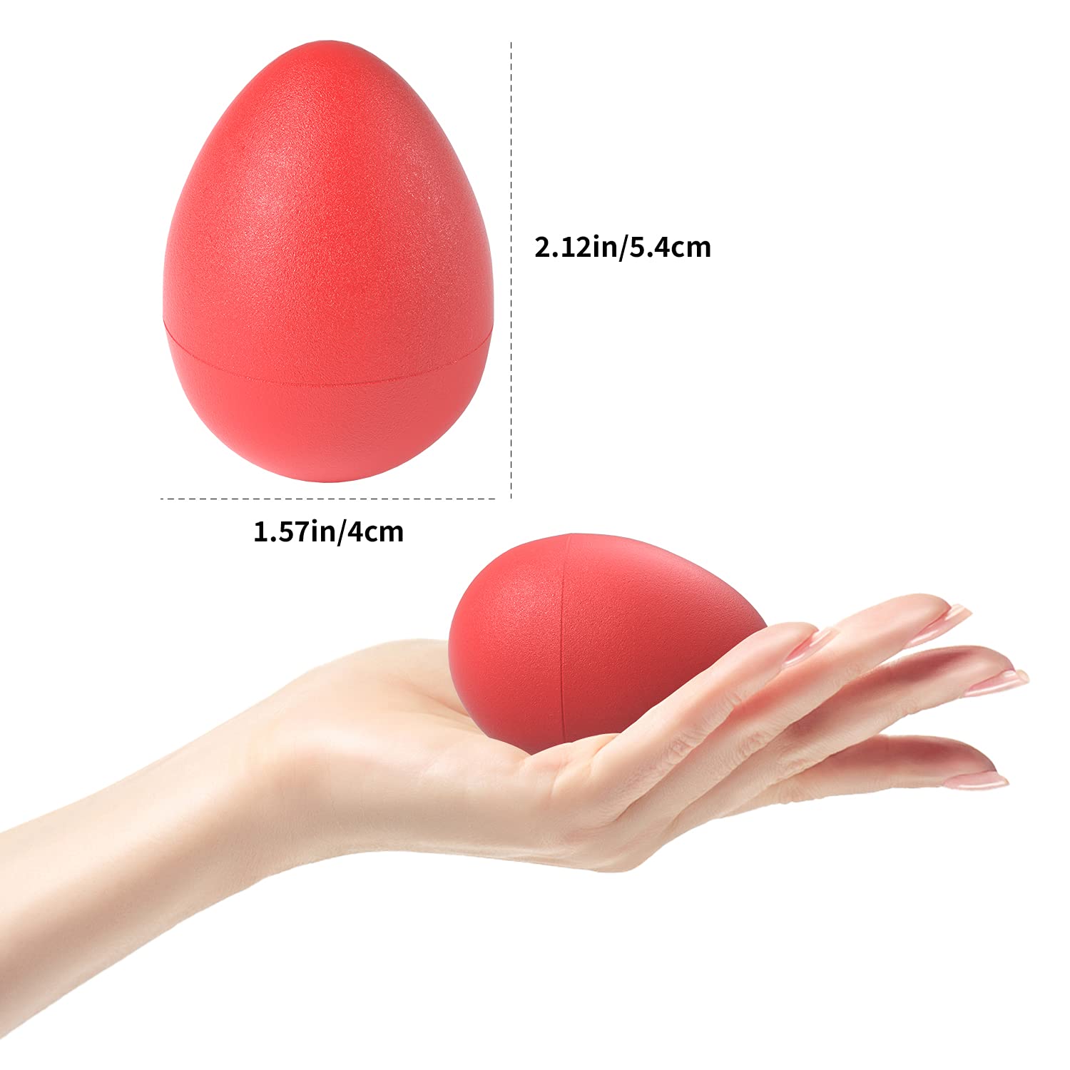 MUSCELL Egg Shakers,Professional Percussion Instruments with 6 Sounds for Live,Studio,Classroom Music, 36pcs in 6 colors w/Bottle Packing