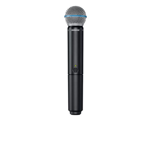 Shure BLX2/B58 Handheld Wireless Transmitter with BETA 58A Vocal Mic Capsule – for use with BLX Wireless Microphone Systems (Receiver Sold Separately) | J10 Band