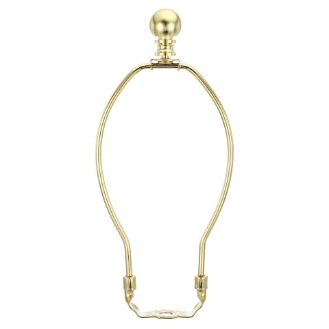 PATIKIL 8 Inch Lamp Harp Kit with Finial, 1 Set Gold Bracket Holder