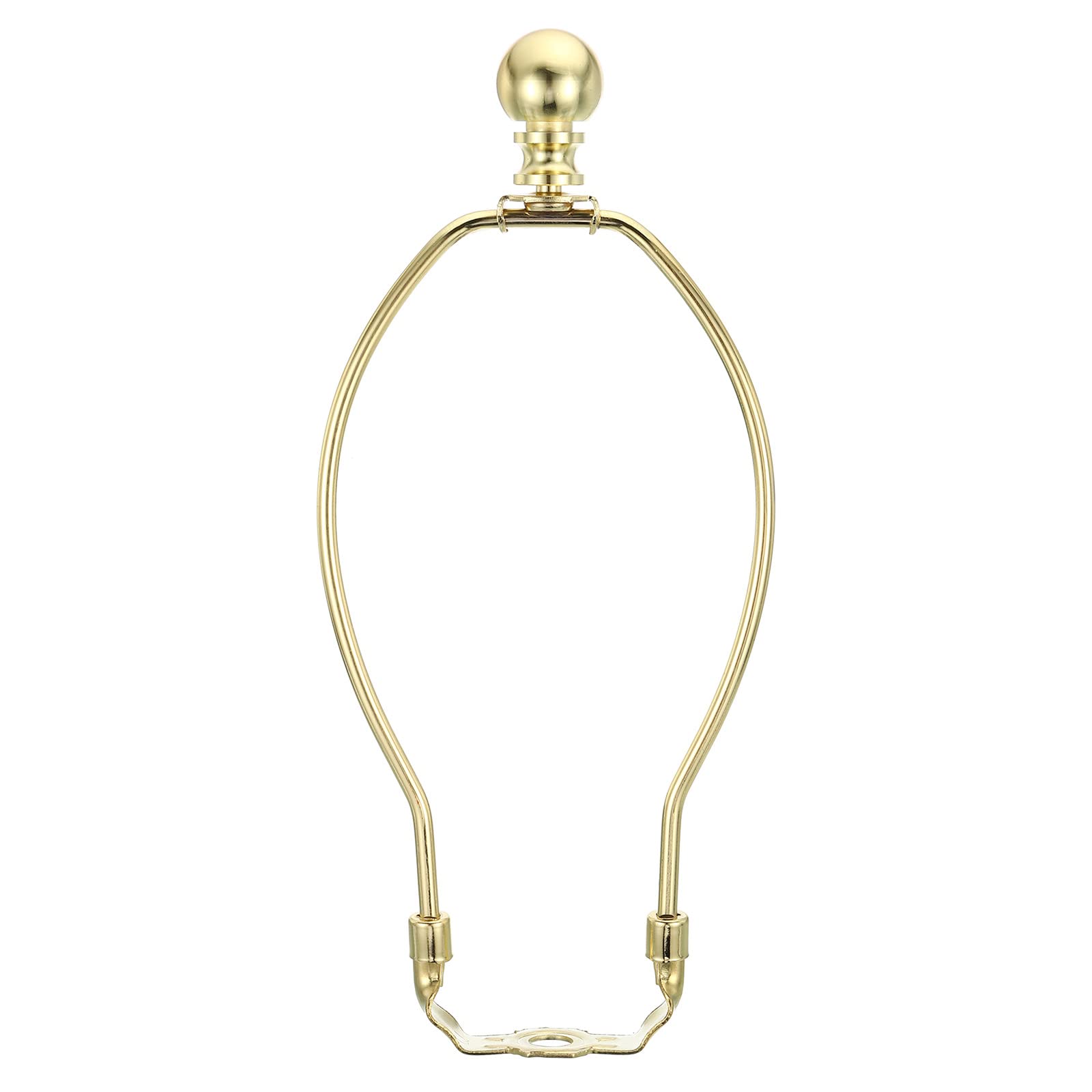 PATIKIL 8 Inch Lamp Harp Kit with Finial, 1 Set Gold Bracket Holder