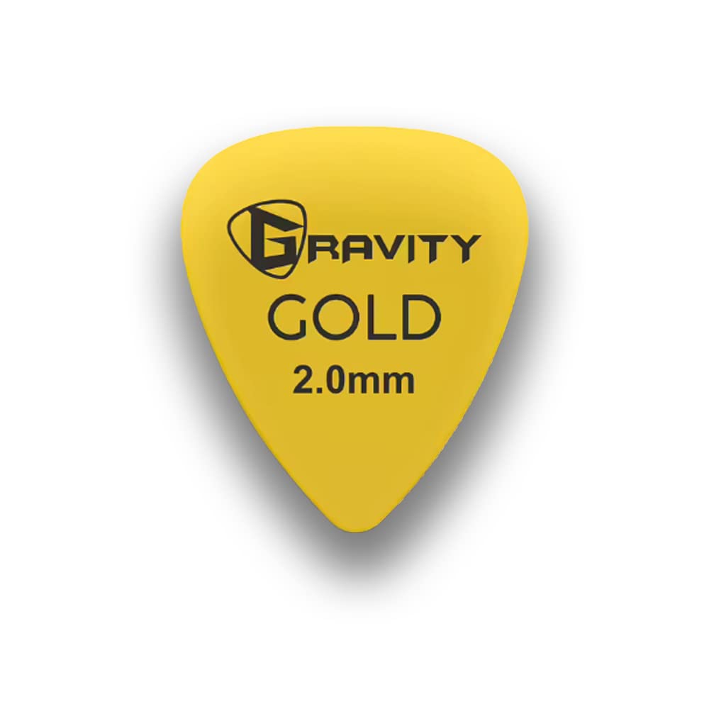 Gravity Gold Series Guitar Picks – Perfect For Beginners & Professionals | Pack of 4
