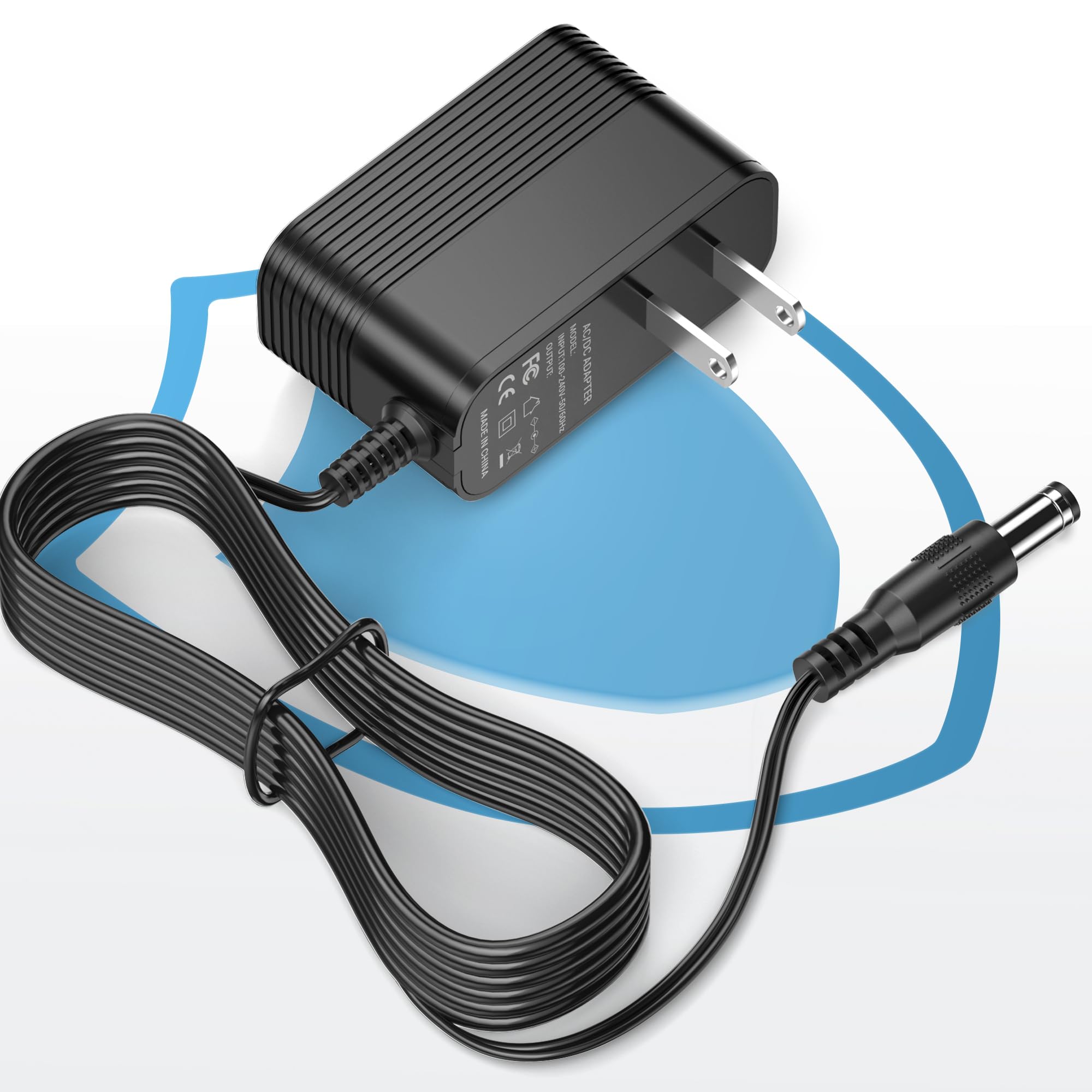 12V Power Cord for Alesis Recital 88-Key 61-Key Digital Piano Keyboard Charger Replacement for Alesis 7-10-1215 Adapter Power Supply