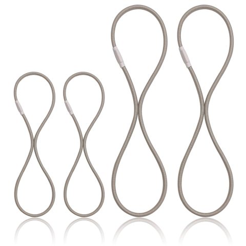Boseen Universal Elastic Bands Replacement, Anti-Aging Rubber Ring for Microphone Shock Mount Holder Clamp Clip, Set of 4 (Gray)