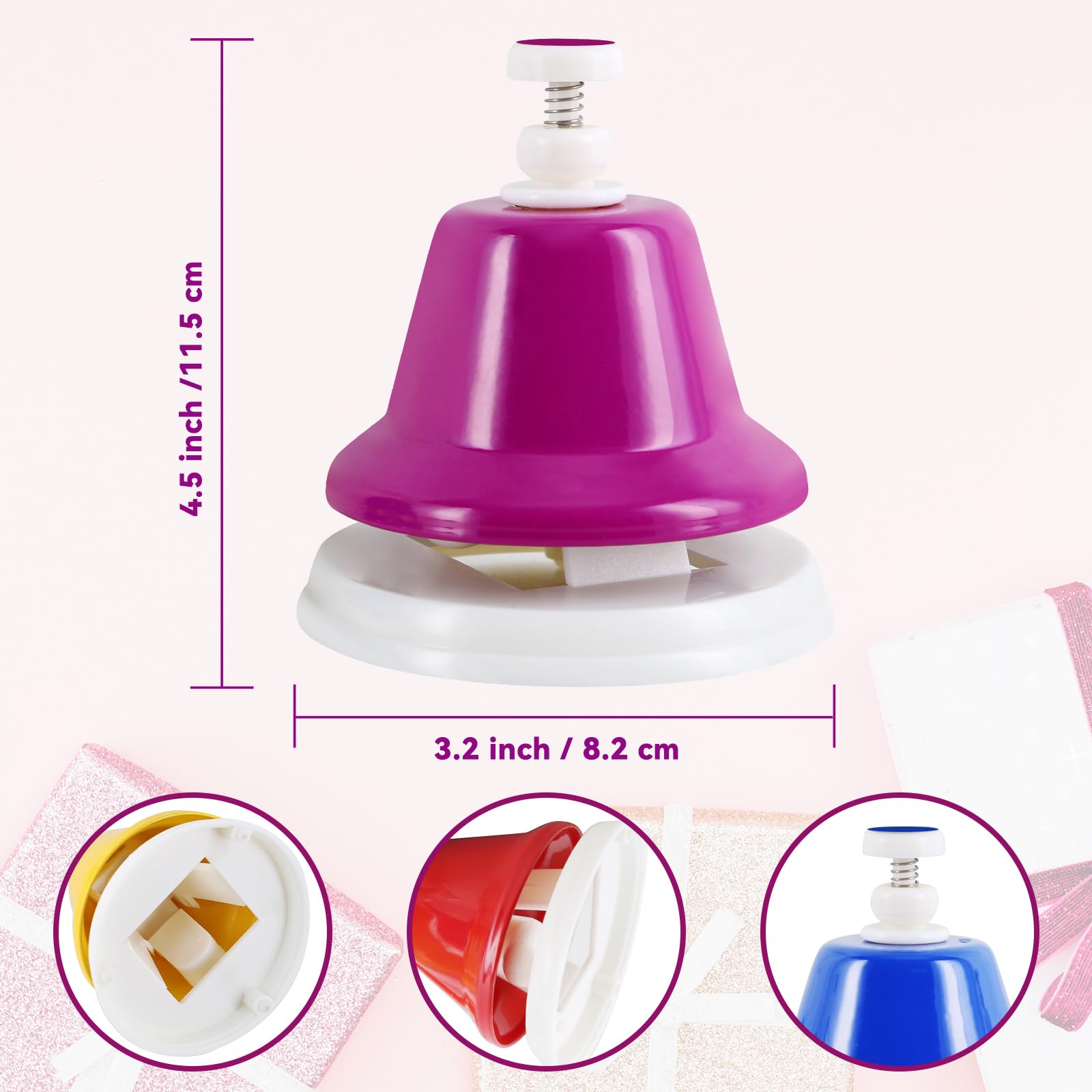EASTROCK DeskBells 8 Note Handbells Set for Adults