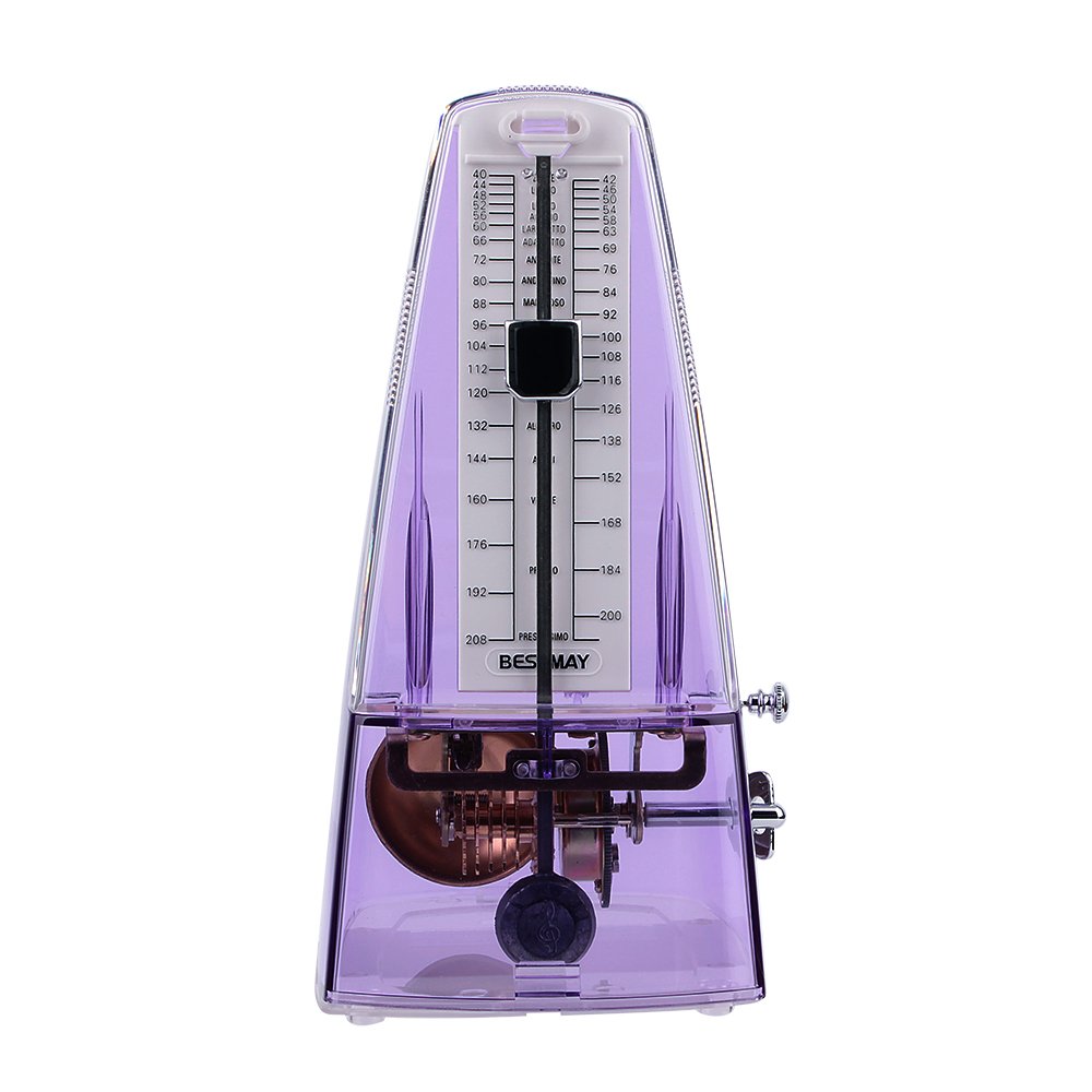 High Accuracy Mechanical Metronome for Percussionist, Transparent Purple