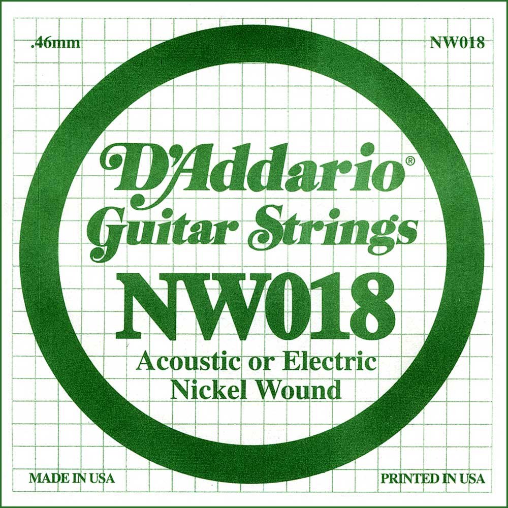 D’Addario Nickel Wound Electric Guitar Strings