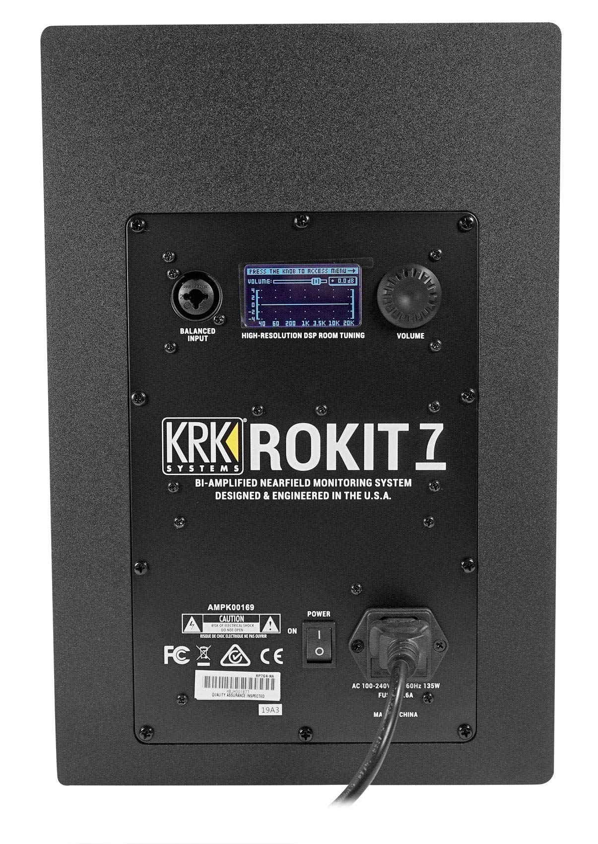 KRK ROKIT7G4 KRK 7″ POWERED MONITOR,Black