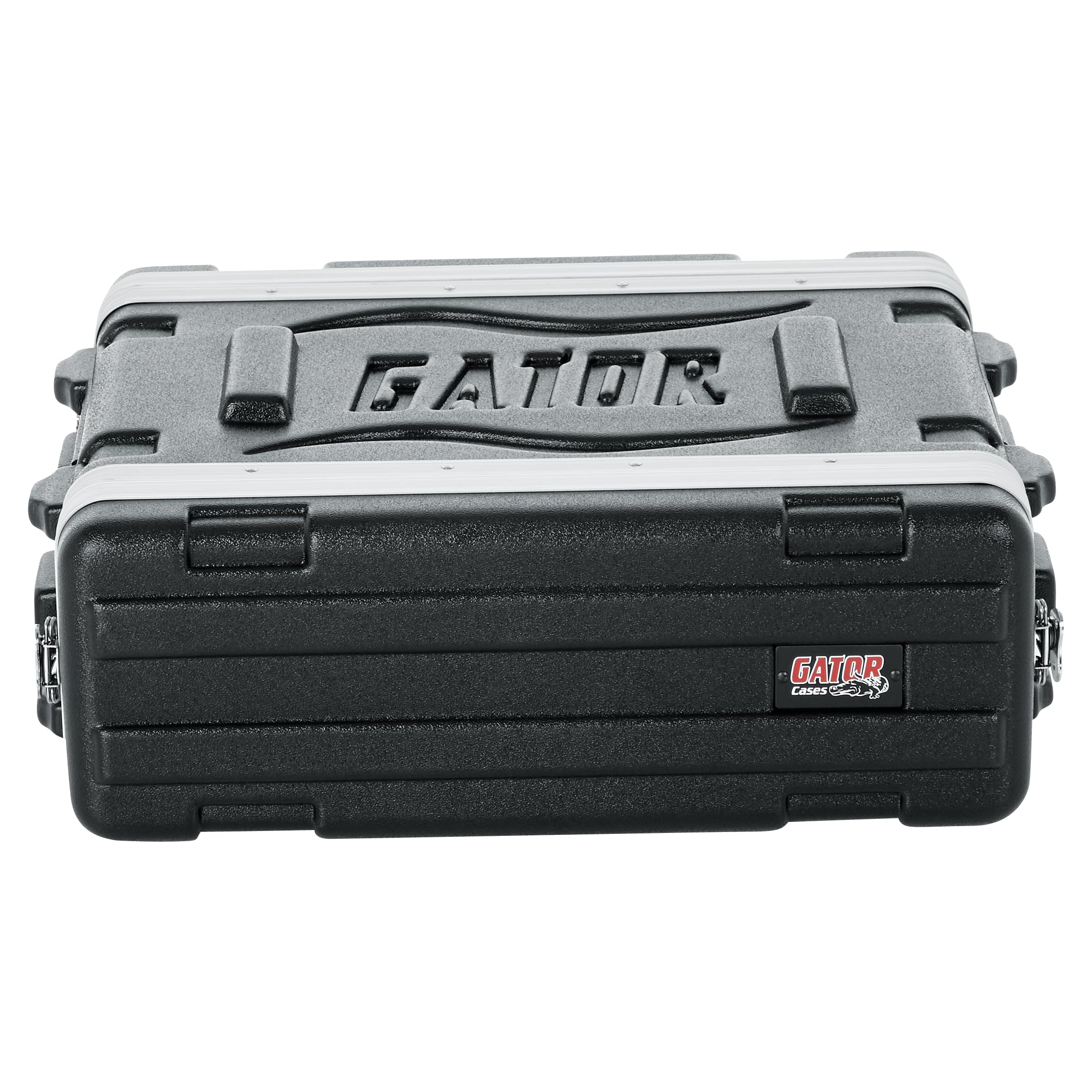 Gator Cases Lightweight Molded 3U Rack Case with Heavy Duty Latches, Shallow 14.25″ Depth (GR-3S)