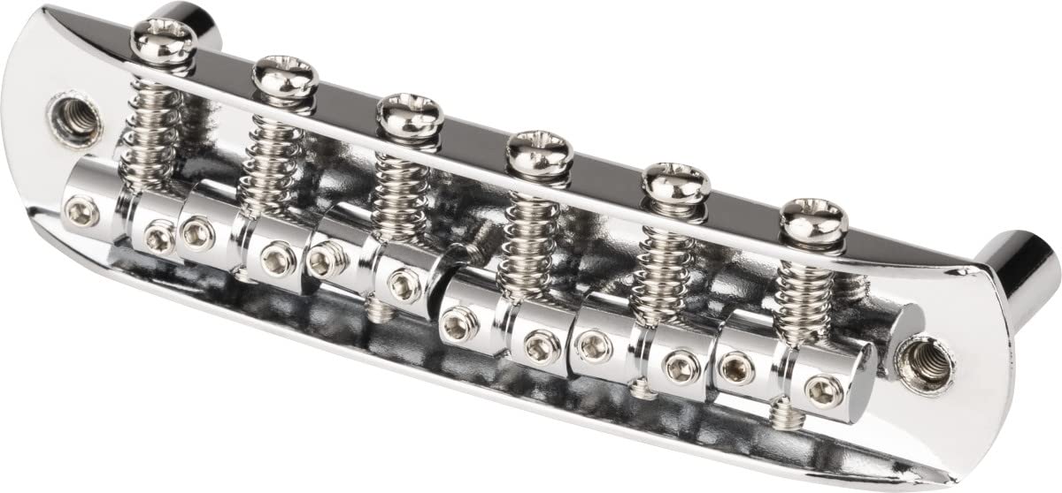 Fender 0081239049 Mustang Fully-Adjustable (Japan), Chrome Electric Guitar Bridge ()