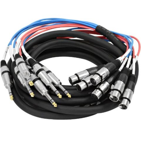 Seismic Audio – SAXT-8x15F – 8 Channel 15′ XLR Female to 1/4″ TRS Snake Cable