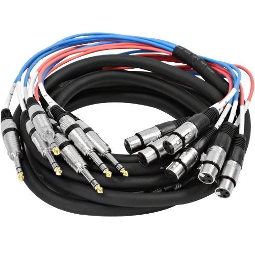 Seismic Audio – SAXT-8x15F – 8 Channel 15′ XLR Female to 1/4″ TRS Snake Cable