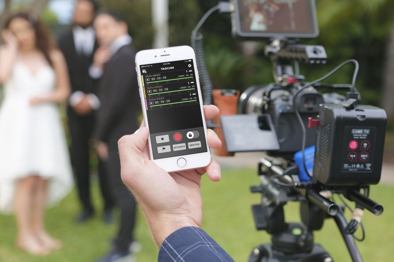 TASCAM DR-10L Pro Field Recorder with Lavalier Microphone and 32-bit Float Recording for Audio for Video — Supports 512GB microSDXC and LTC Jam Sync for Seamless Timecode Synchronization