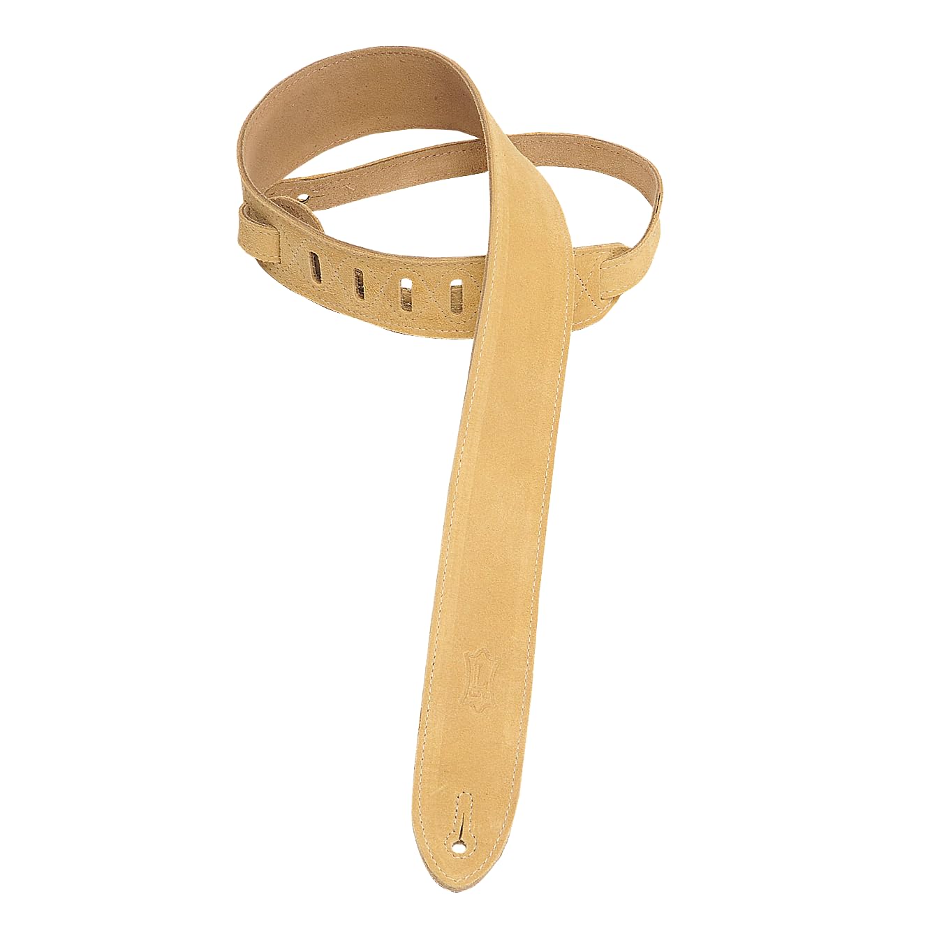Levy’s Leathers 2″ Suede Guitar Strap with Suede Backing. Adjustable from 36″ to 52″; Tan (MS12-TAN)