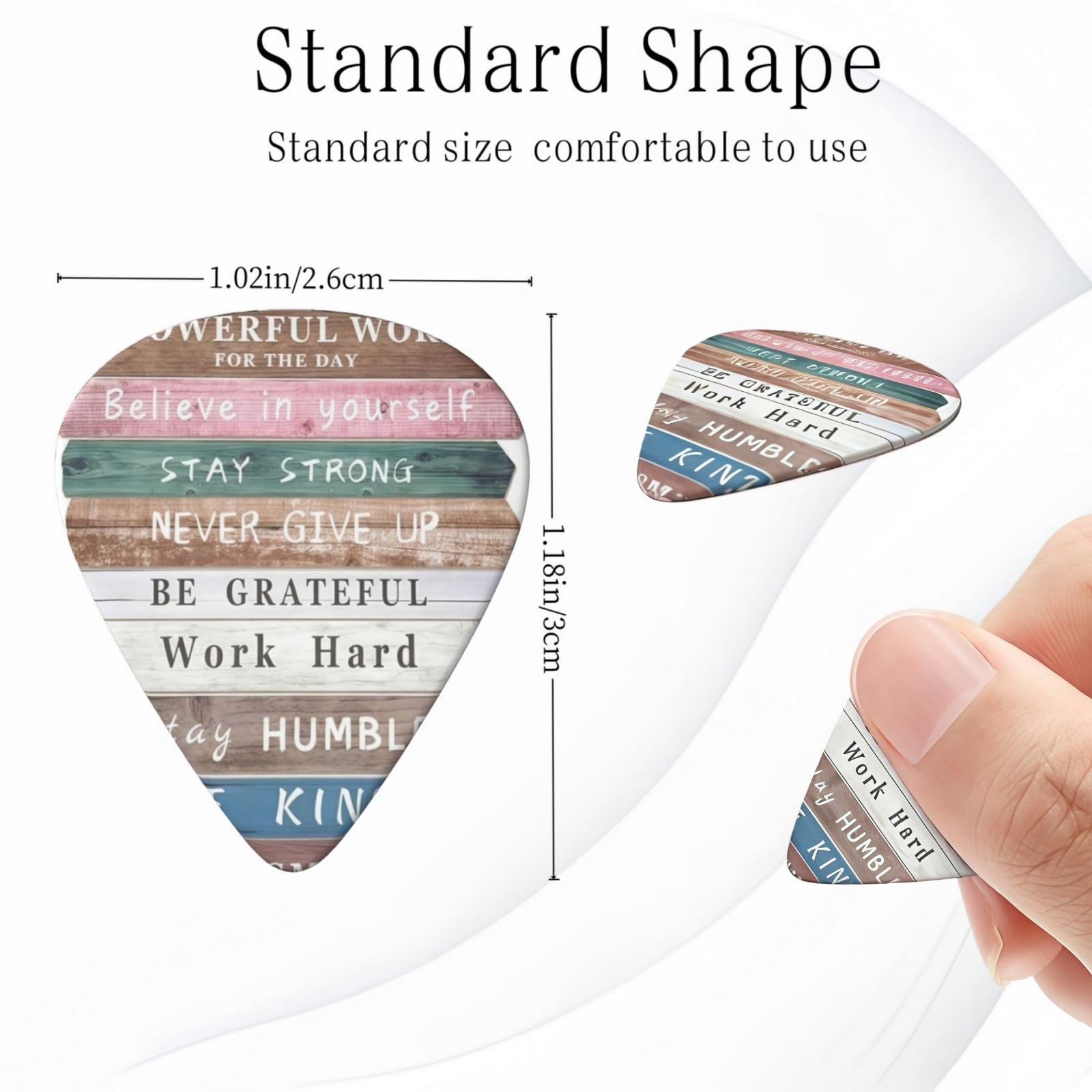 KWSAAHU 0.96mm Thick Guitar Picks – Stay Kind