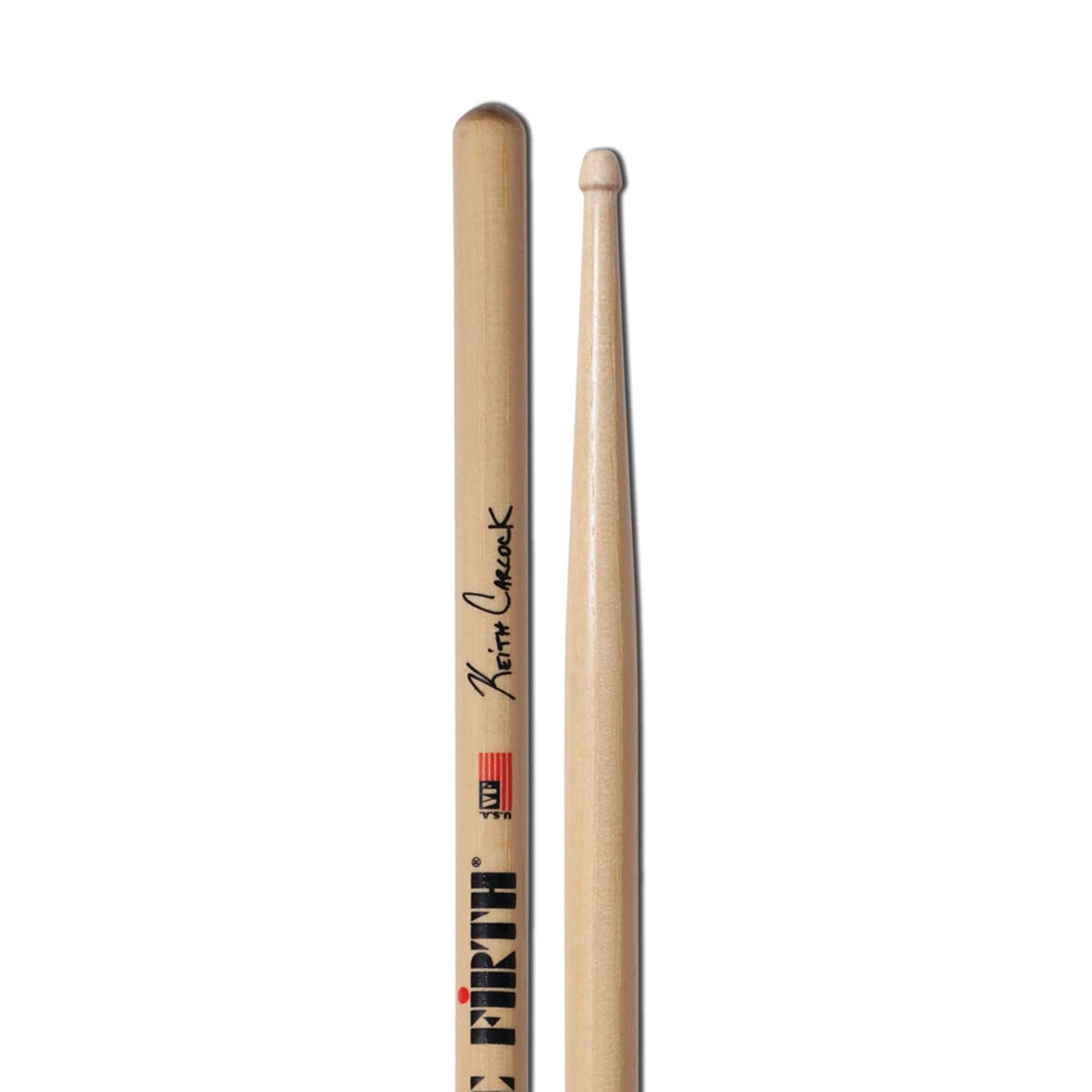 Vic Firth Signature Series Keith Carlock Drumsticks – 6‑Pack Bundle with Austin Bazaar Polishing Cloth