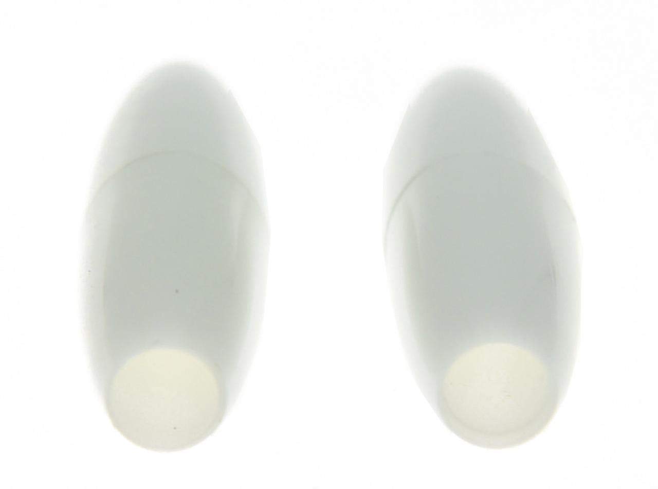 KAISH 2pcs White 5mm ST Strat Guitar Tremolo Trem Arm Tip Whammy Bar Cap for Stratocaster