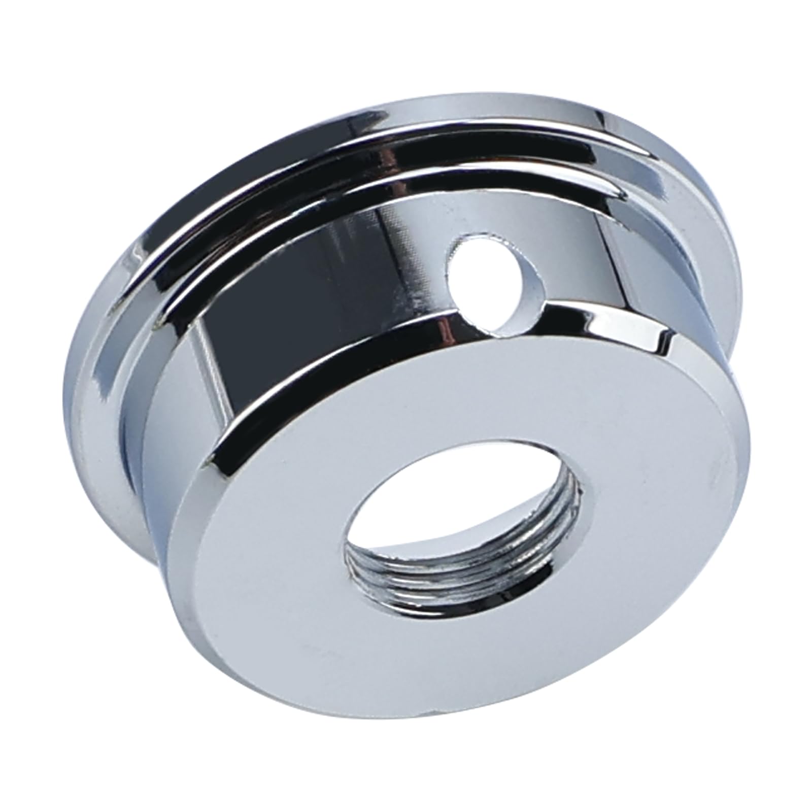OVSAL Electric Guitar Jack Plate Zinc Alloy Metric Thread Input Jackplate Electrosocket Output Jack Plate Compatible with Fender Telecaster Tele Style Electric Guitar Replacement Parts Chrome
