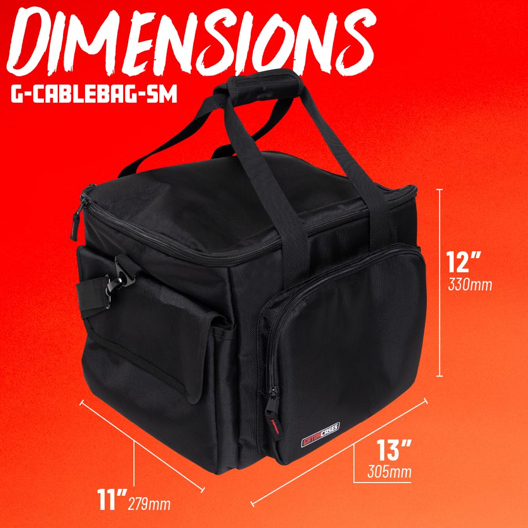 Gator Cases Cable & Accessory Organization Gig Bag; Small | 13 x 12 x 11” (G-CABLEBAG-SM)