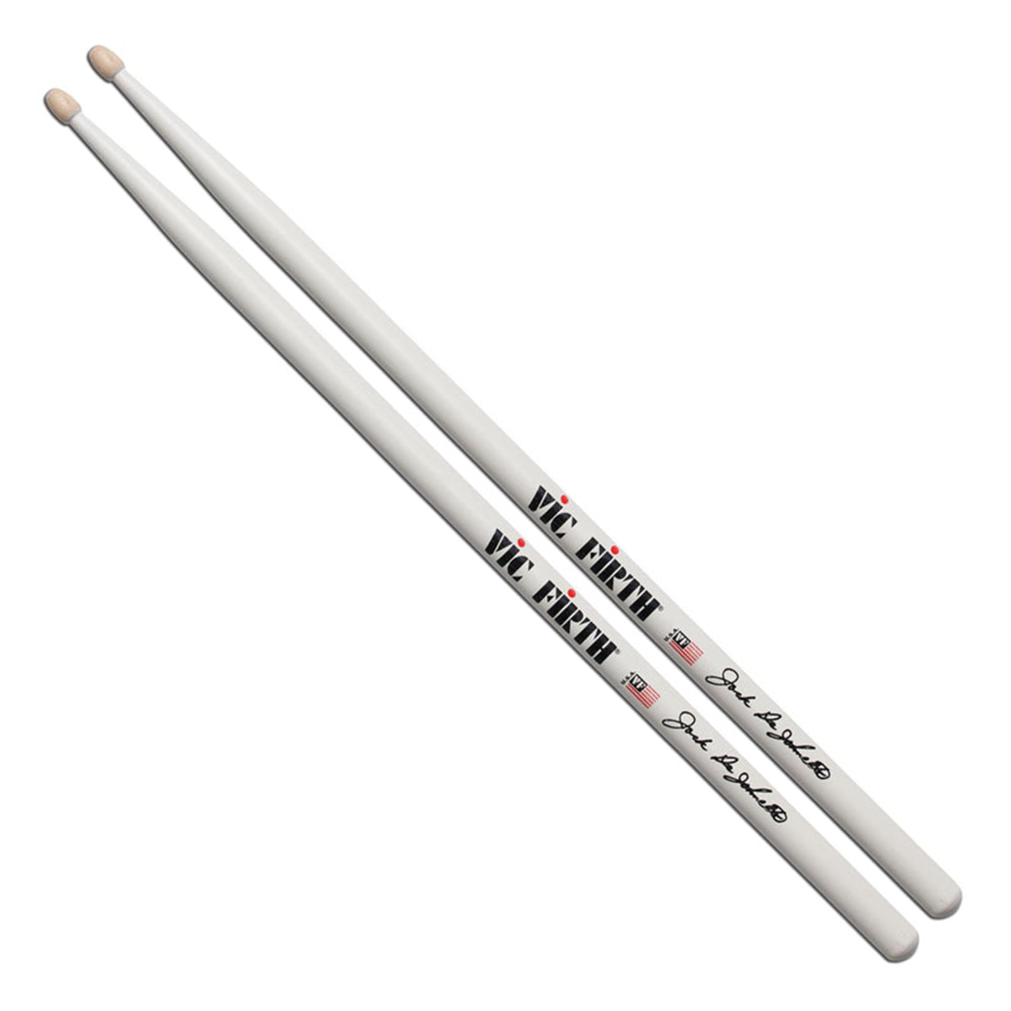 Vic Firth SJD Signature Series Jack DeJohnette Drumsticks – 12-Pack Bundle with Austin Bazaar Polishing Cloth