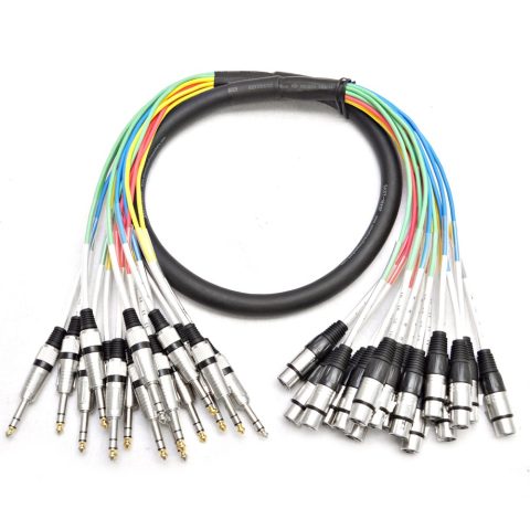 Seismic Audio – SAXT-16x5F – 16 Channel 5′ XLR Female to 1/4″ TRS Snake Cable