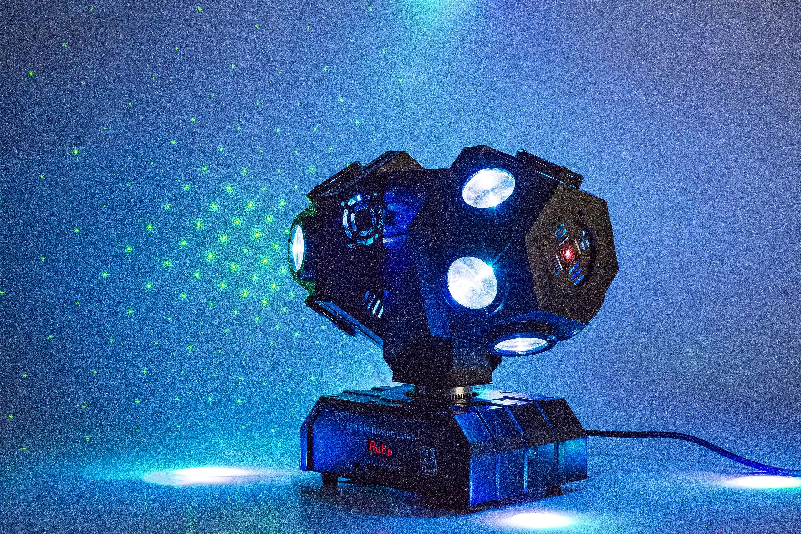 YANGHOPES Moving Head Stage Lights Professional DMX512 DJ Lights Sound Activated for KTV Disco Party Wedding Concert Festival