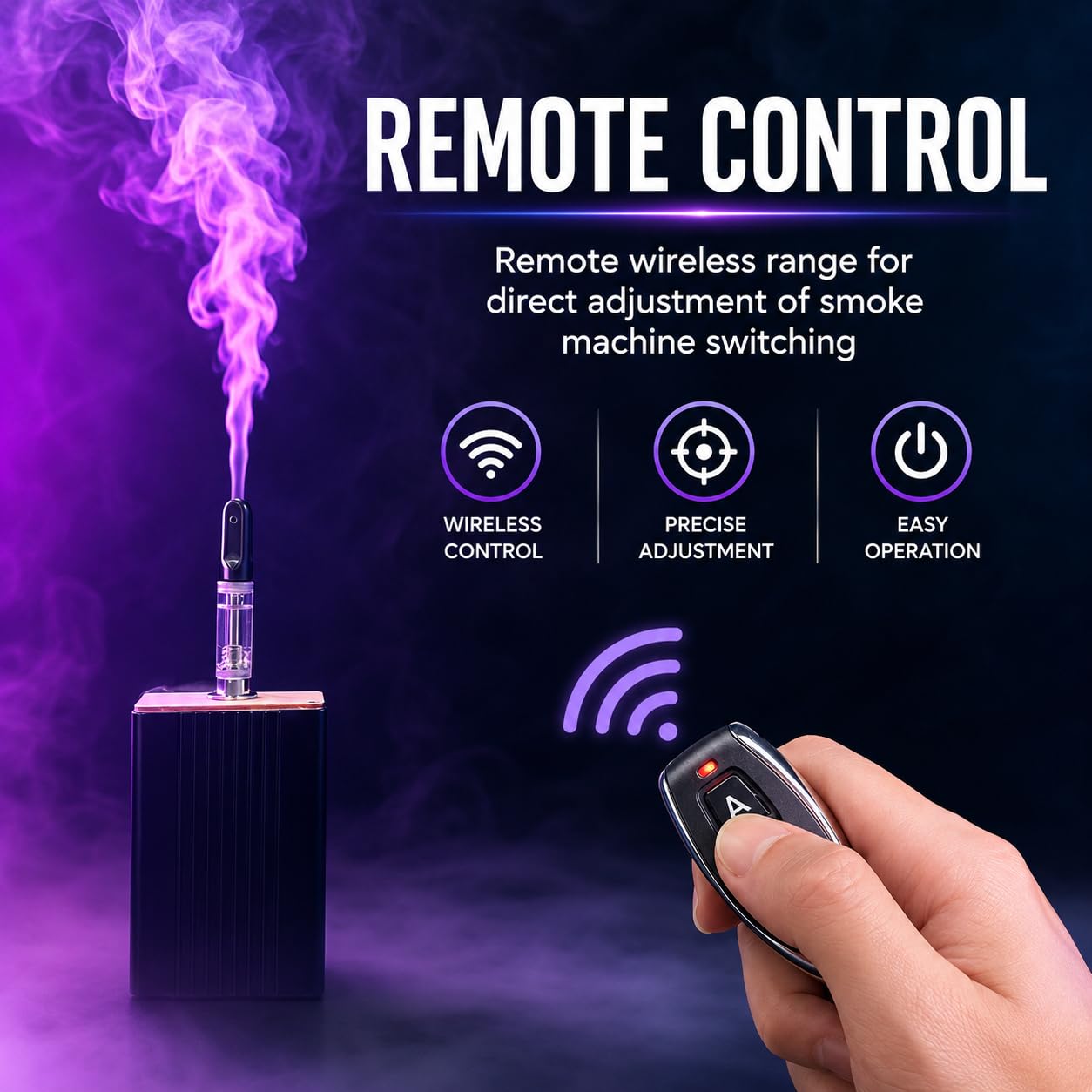 StageFogger Mini Fog Machine- Handheld Cinematic Smoke Generator for Macro Photography&Product Shoots, 0s Preheating for DIY Models,Food Styling,Tiny Scenes (CZ1 Fog Machine Set)