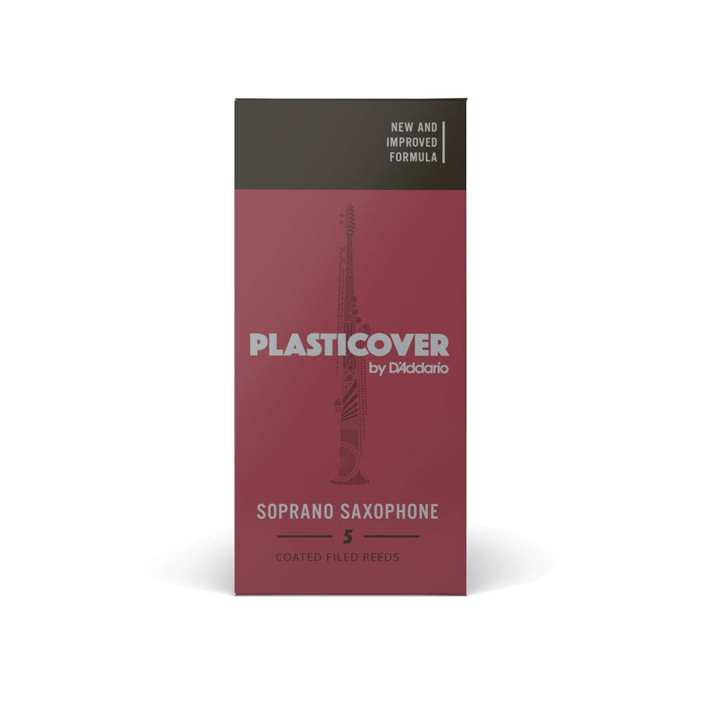 Rico Plasticover Soprano Sax Reeds, Strength 2.5, 5-pack